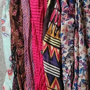 Various Neck Scarves - 6 Count